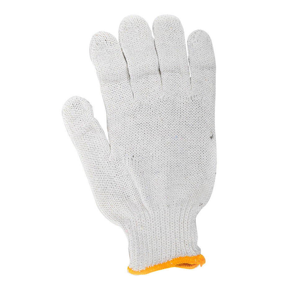 Toolway 105529, Knitted Poly/Cotton Gloves w/Black PVC Dots (M, sold/dz)