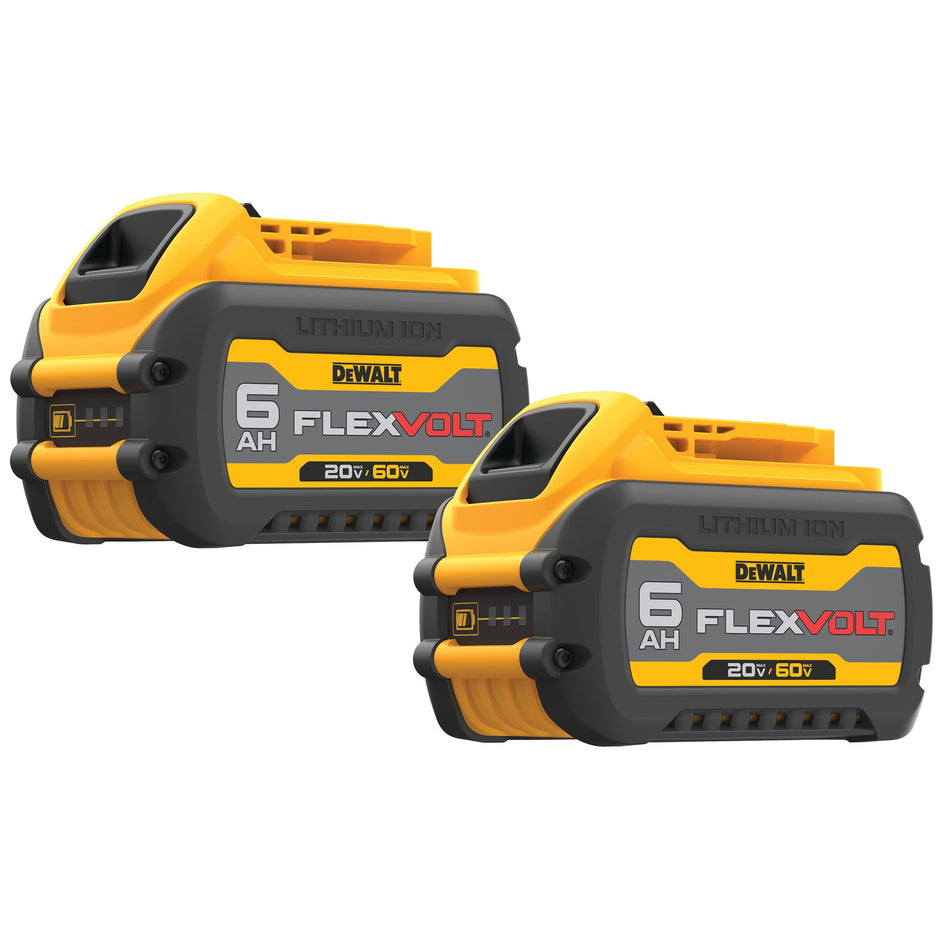 DEWALT DCB606-2, 20V/60V MAX FLEXVOLT Battery Twin Pack (6.0 Ah)