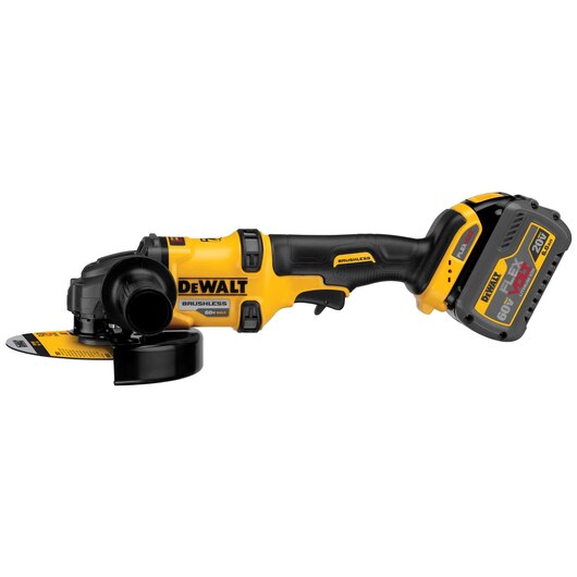 DEWALT DCG414T1, 60V MAX FLEXVOLT 4-1/2'' - 6'' Grinder w/Kickback Brake Kit (1 Battery)