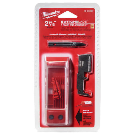 Milwaukee 48-25-5250, 2-9/16" Switchblade 3 Blade Replacement Kit (3/pkg)