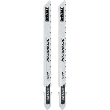 DEWALT DW3760H2, 4'' 10 TPI T-Shank Fine Cut Smooth Finish Wood Cutting Jig Saw Blade