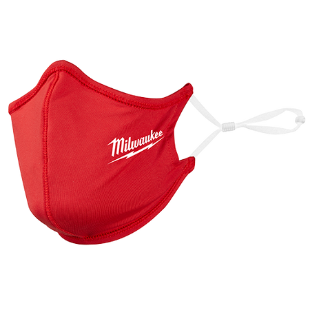 Milwaukee 48-73-4229, 2 Layer Face Mask, Red (10/pkg)