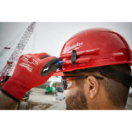 Milwaukee 48-73-1200, BOLT™ White Front Brim Vented Hard Hat w/4pt Ratcheting Suspension (USA) - Type 1, Class C