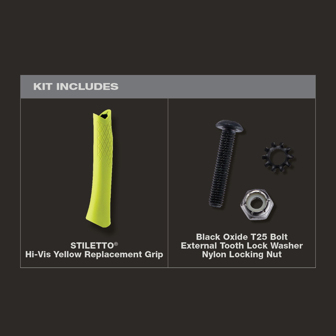 Stiletto TBRG-Y, STILETTO® Hi-Vis Yellow Replacement Grip