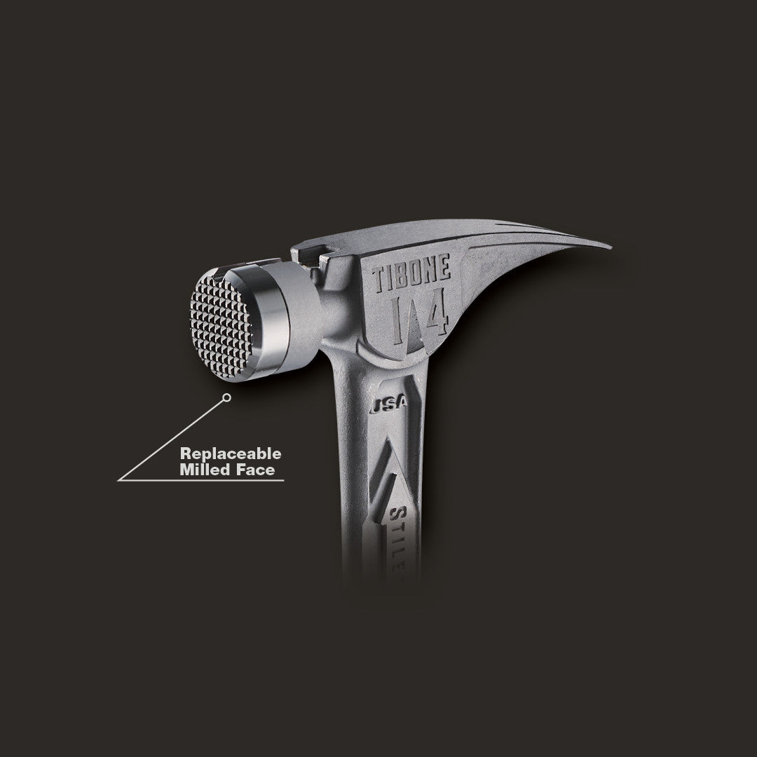 Stiletto TIB14RMC, STILETTO® TIBONE™ 14oz Milled Titanium Framing Hammer