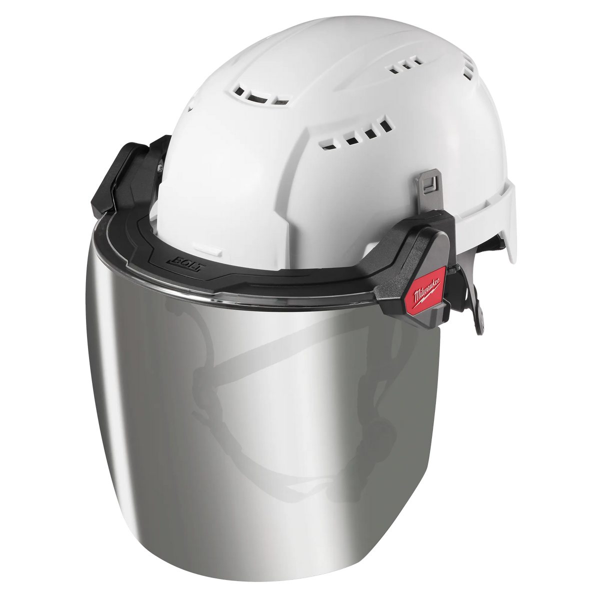 Milwaukee 48-73-1429, BOLT™ Full Face Shield - Mirrored Dual Coat Lens (Compatible with Milwaukee® BOLT™ Safety Helmets & BOLT™ Hard Hats)