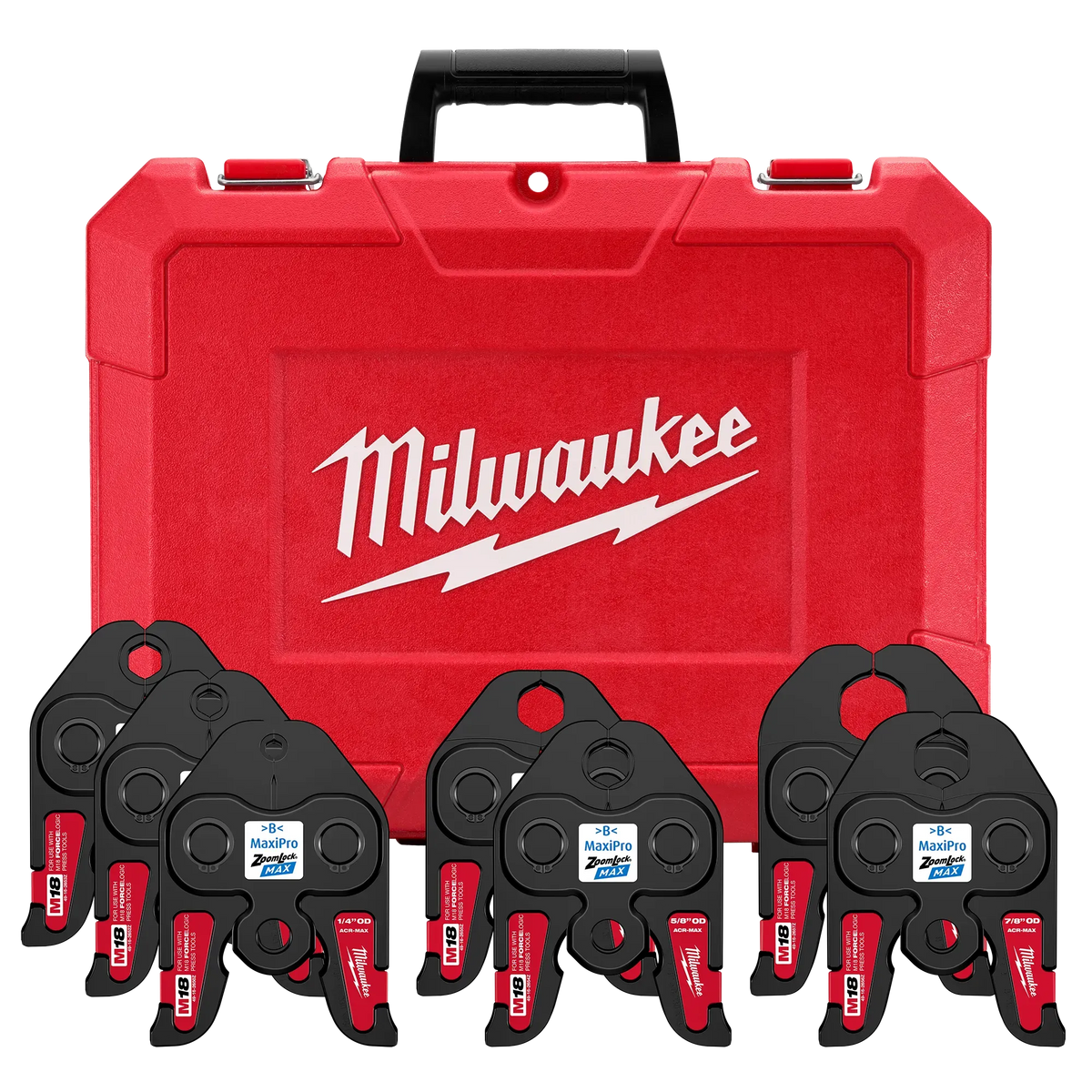 Milwaukee 49-16-2662Z, ¼”- 1-1/8” ZoomLock® MAX Press Jaw Kit for M18™ FORCE LOGIC™ Press Tools