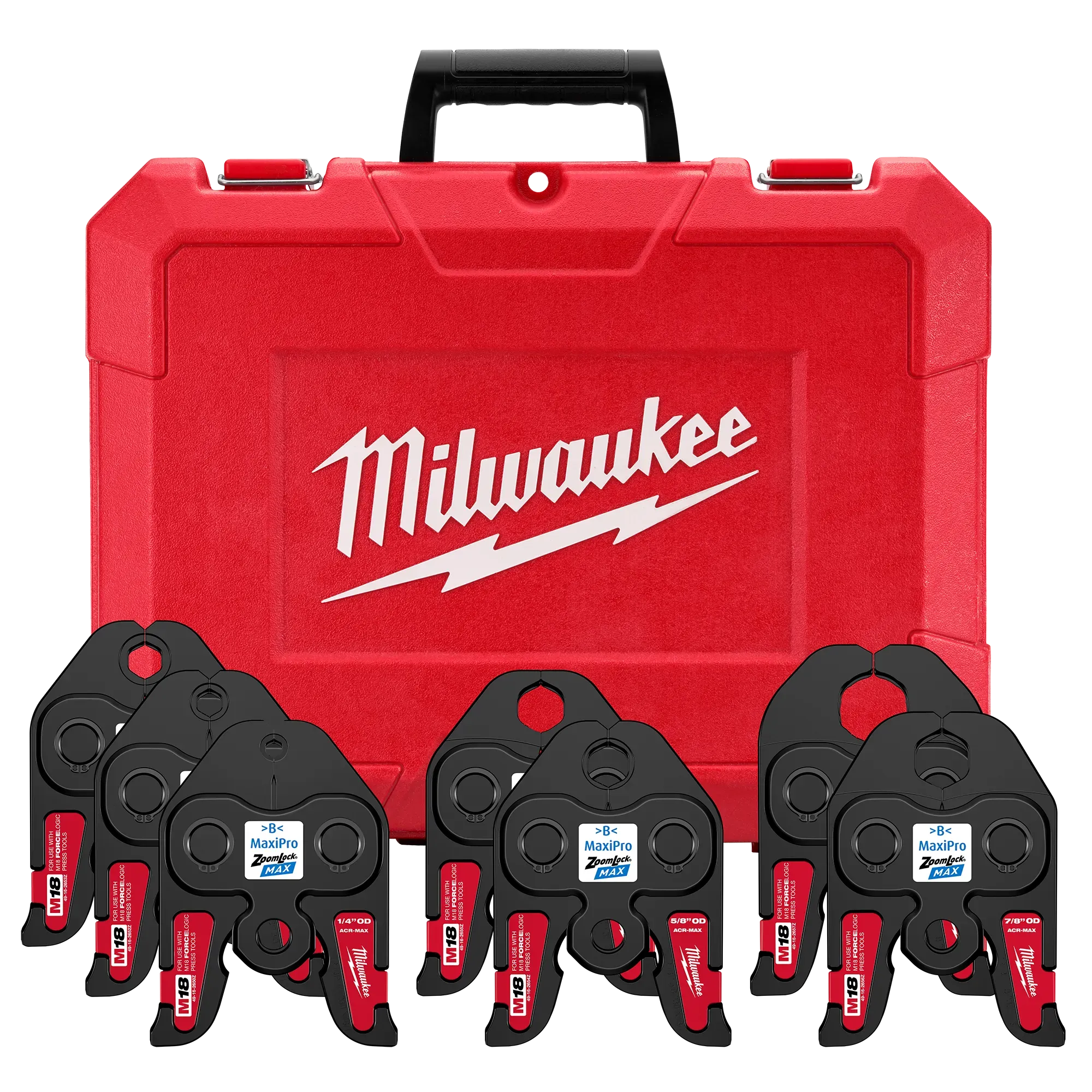 Milwaukee 49-16-2662Z, ¼”- 1-1/8” ZoomLock® MAX Press Jaw Kit for M18™ FORCE LOGIC™ Press Tools