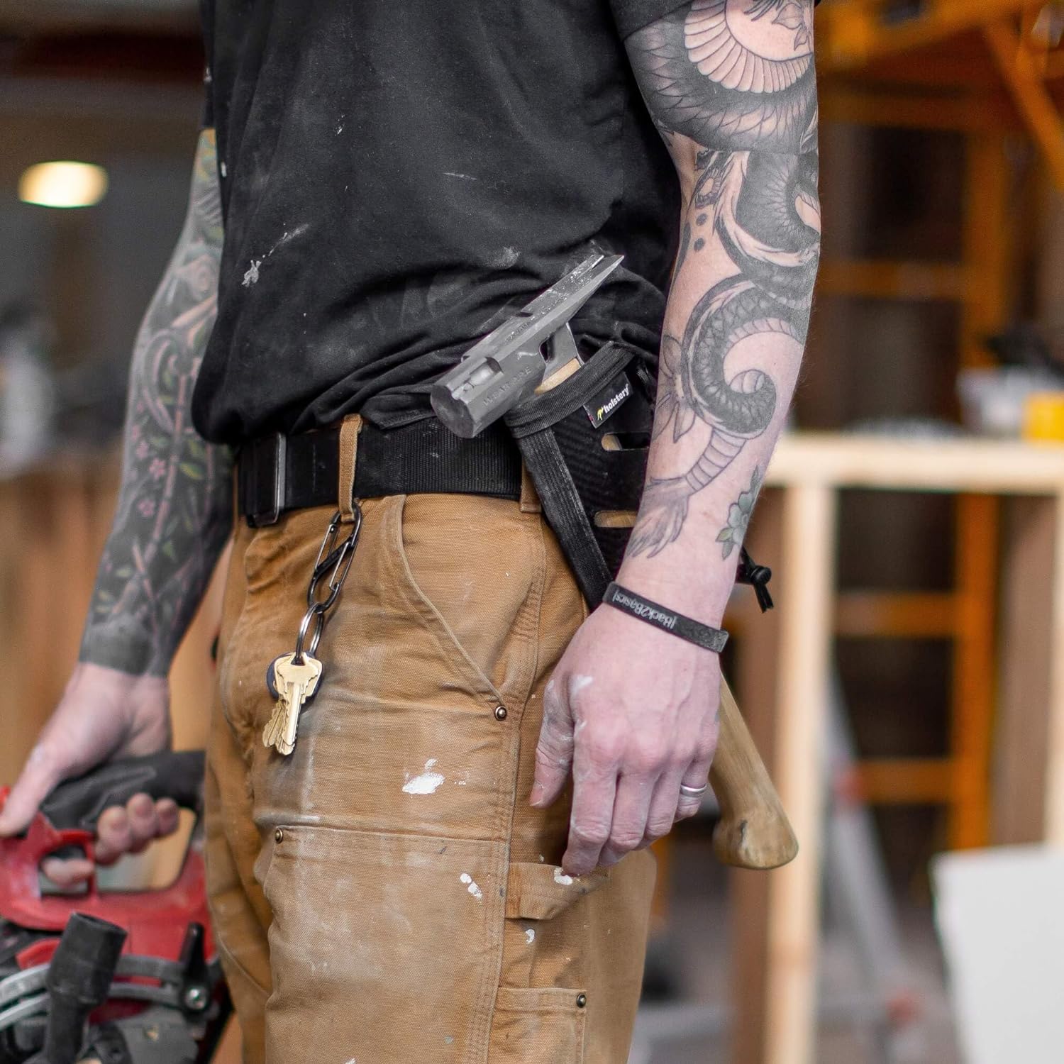 Holstery HLSTR-JOLLY-L, Jolly Roger Left-Clip On Hammer Tool Holster