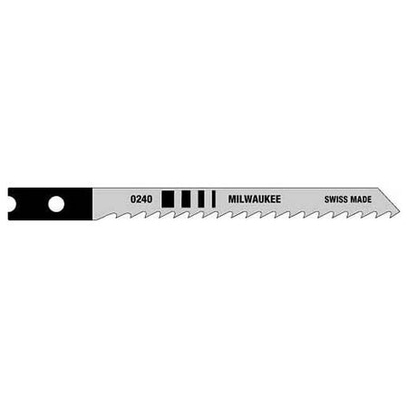 Milwaukee 48-42-0240, 3-1/8" 8 TPI High Carbon Steel Jig Saw Blade (5/pkg)