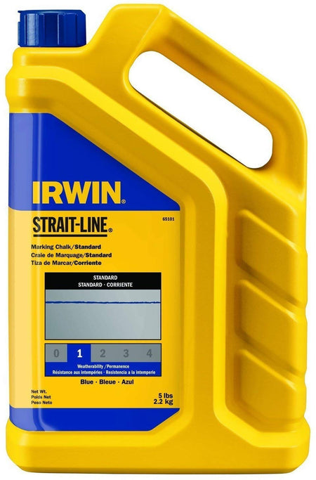 Irwin 65101, Strait-Line Standard Marking Chalk, Blue (5 lbs)