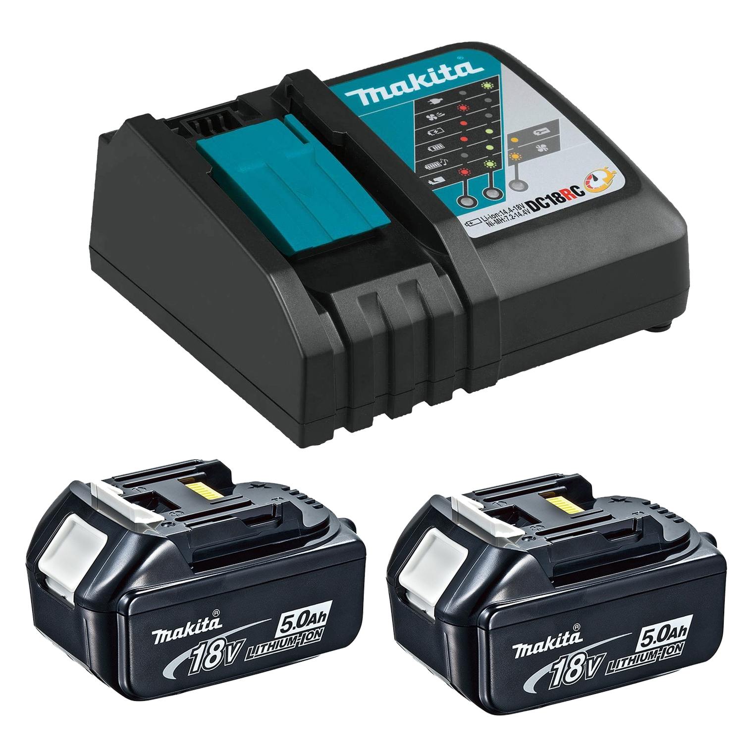 Makita T-03844, 18V 5.0Ah Rapid Charging Kit