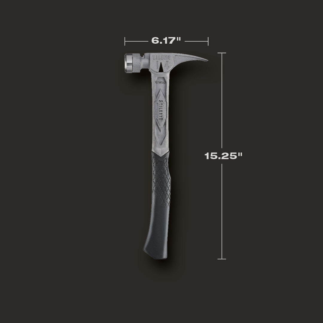 Stiletto TIB14RSC, STILETTO® TIBONE™ 14oz Smooth Titanium Framing Hammer
