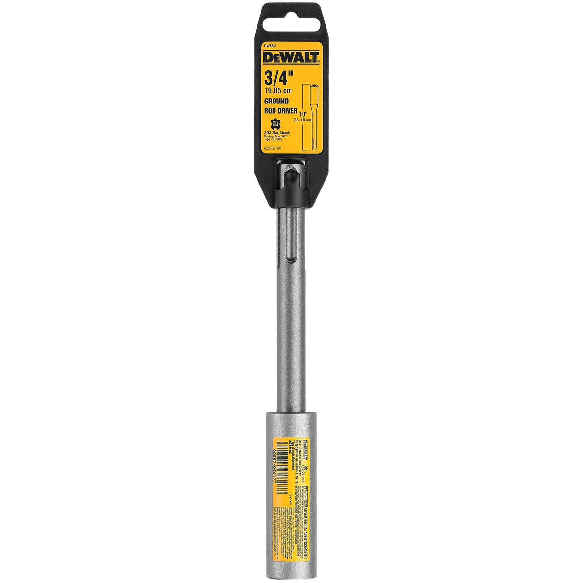 DEWALT DW5847, 3/4'' Ground Rod Driver SDS MAX Shank