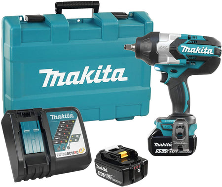 Makita DTW1002RTE, 18V LXT Brushless 1/2" Impact Wrench 5.0Ah Kit