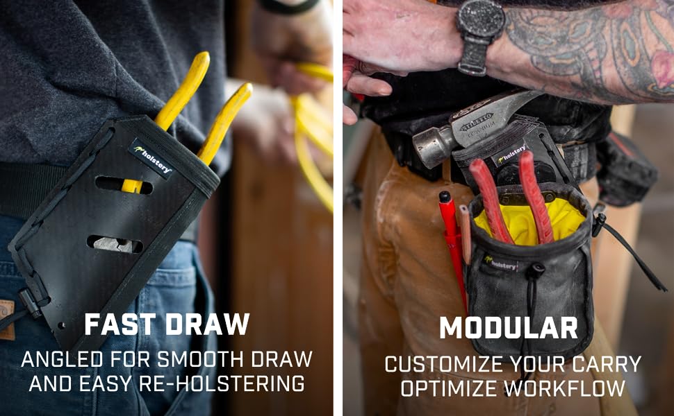 Holstery HLSTR-JOLLY-L, Jolly Roger Left-Clip On Hammer Tool Holster