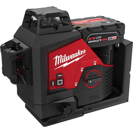 Milwaukee 3632-21, M12 Green 360° 3-Plane Laser Kit