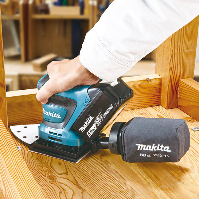 Makita DBO480ZX1, 18V LXT Brushless Cordless 1/4 Sheet Finishing Sander (Tool Only)
