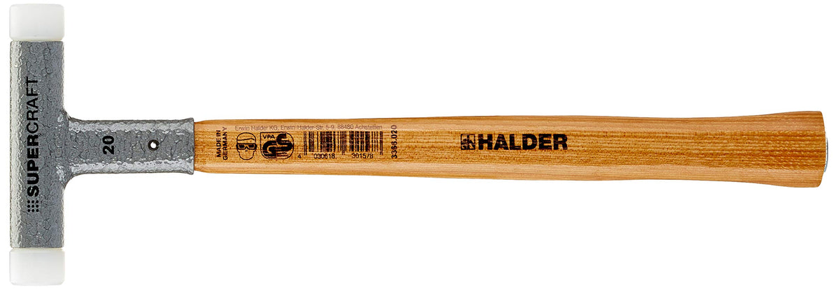 Halder 3366.020, Supercraft 8 OZ Dead Blow Hammer Hickory Handle