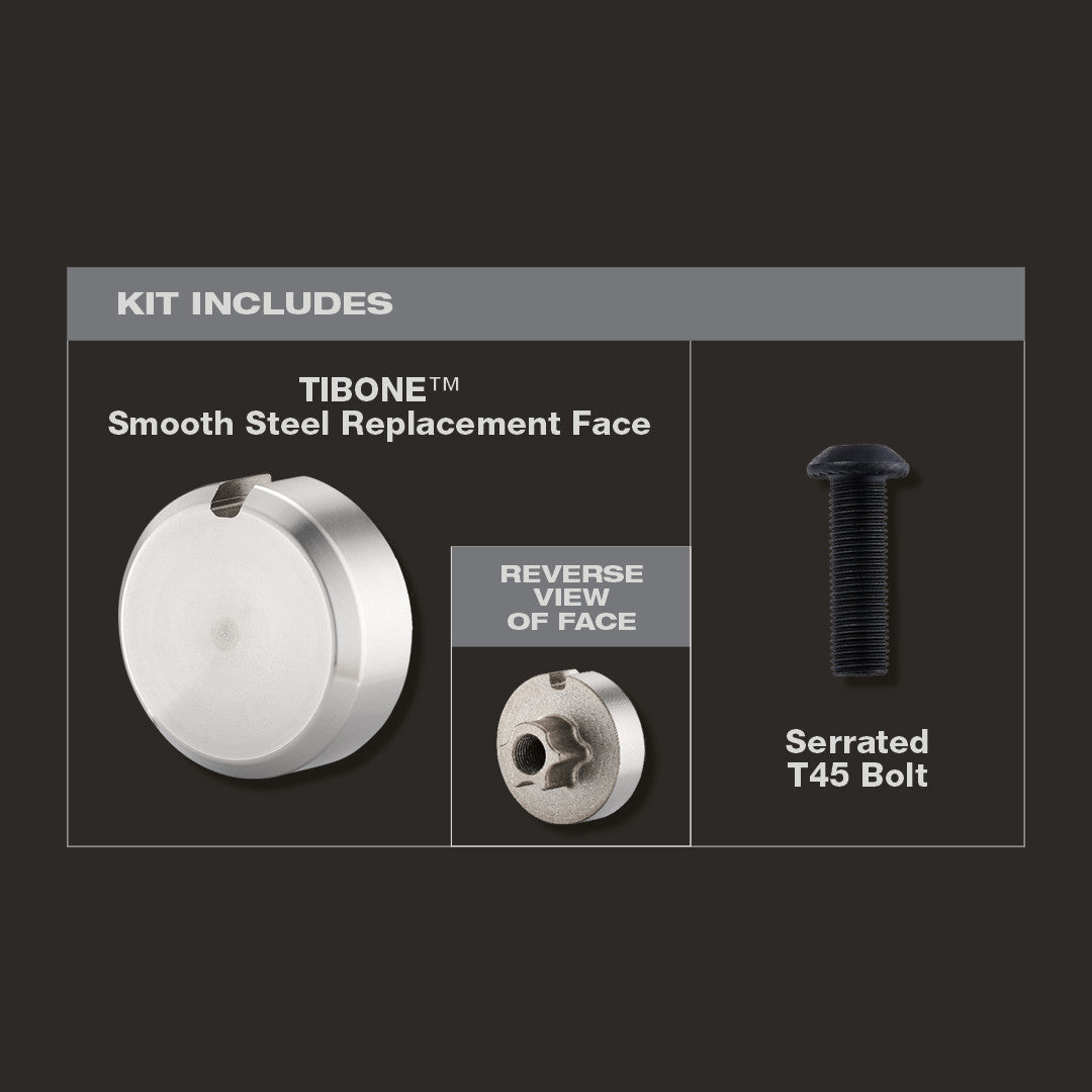 Stiletto TIB-SR, STILETTO® TIBONE™ Smooth Steel Replacement Face