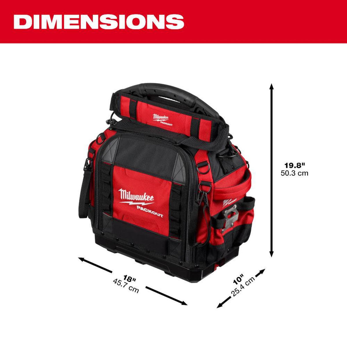 Milwaukee 48-22-8316, PACKOUT™ 15" Structured Tool Bag