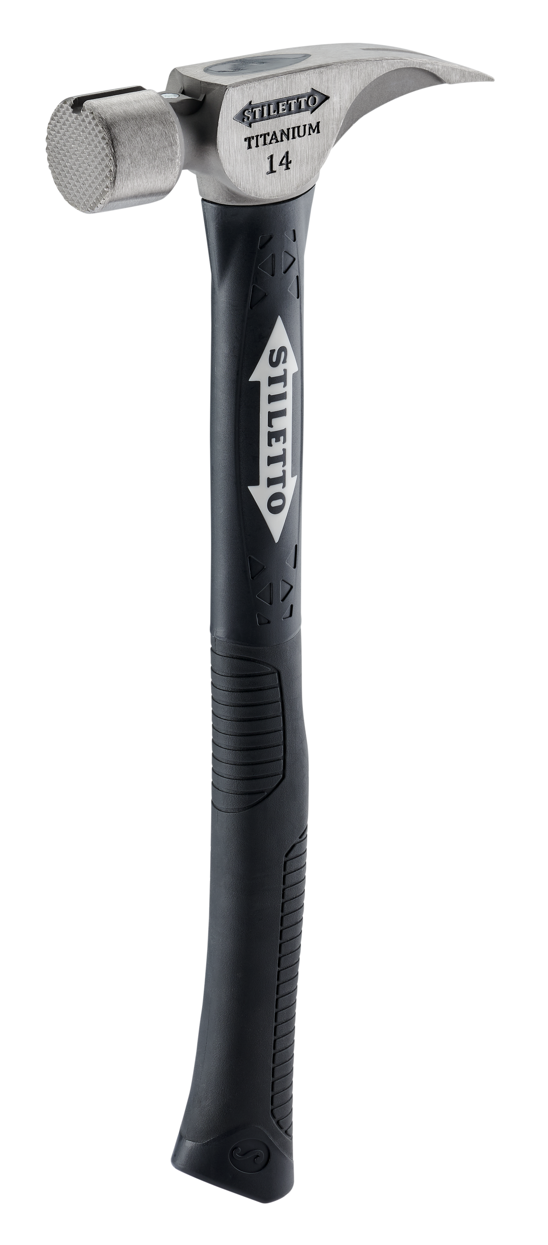 Stiletto TI14MC-F, 14 OZ. TITANIUM MILLED FACE / 16" HYBRID FIBERGLASS HANDLE