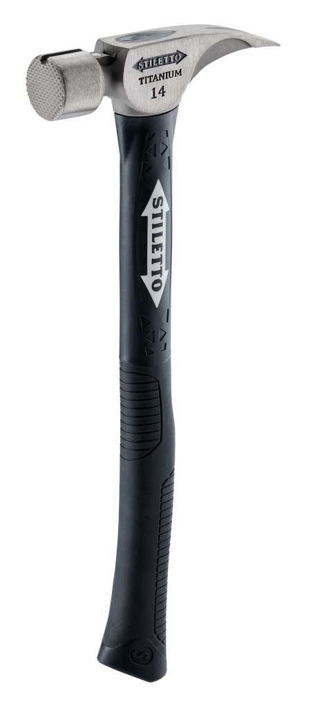 Stiletto TI14MC-F, 14 OZ. TITANIUM MILLED FACE / 16" HYBRID FIBERGLASS HANDLE