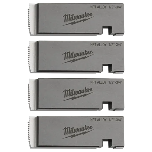 Milwaukee 48-36-1201, 1/2"-3/4" ALLOY NPT Universal Pipe Threading Dies