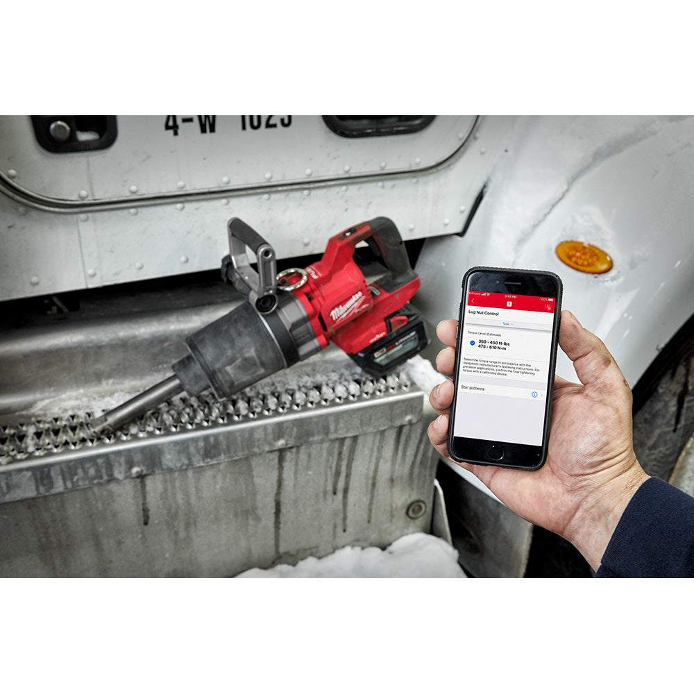 Milwaukee 2869-22HD, M18 FUEL 1" D-Handle High Torque Impact Wrench w/Ext. Anvil ONE-KEY Kit