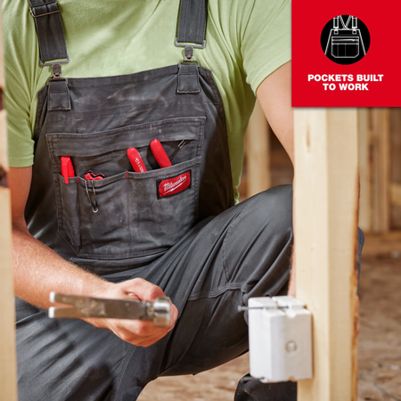 Milwaukee M850G-3232, FREEFLEX™ Unlined Bib Overalls