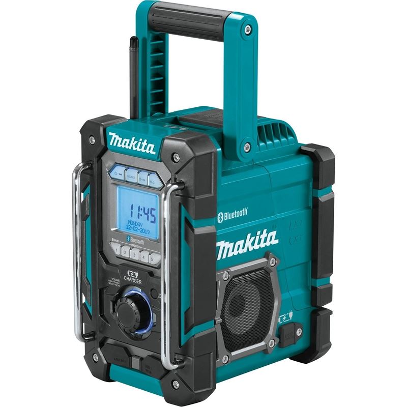 Makita DMR300, 18V LXT / 12V MAX CXT Lithium‑Ion Cordless or Electric Job Site Charger / Radio with Bluetooth