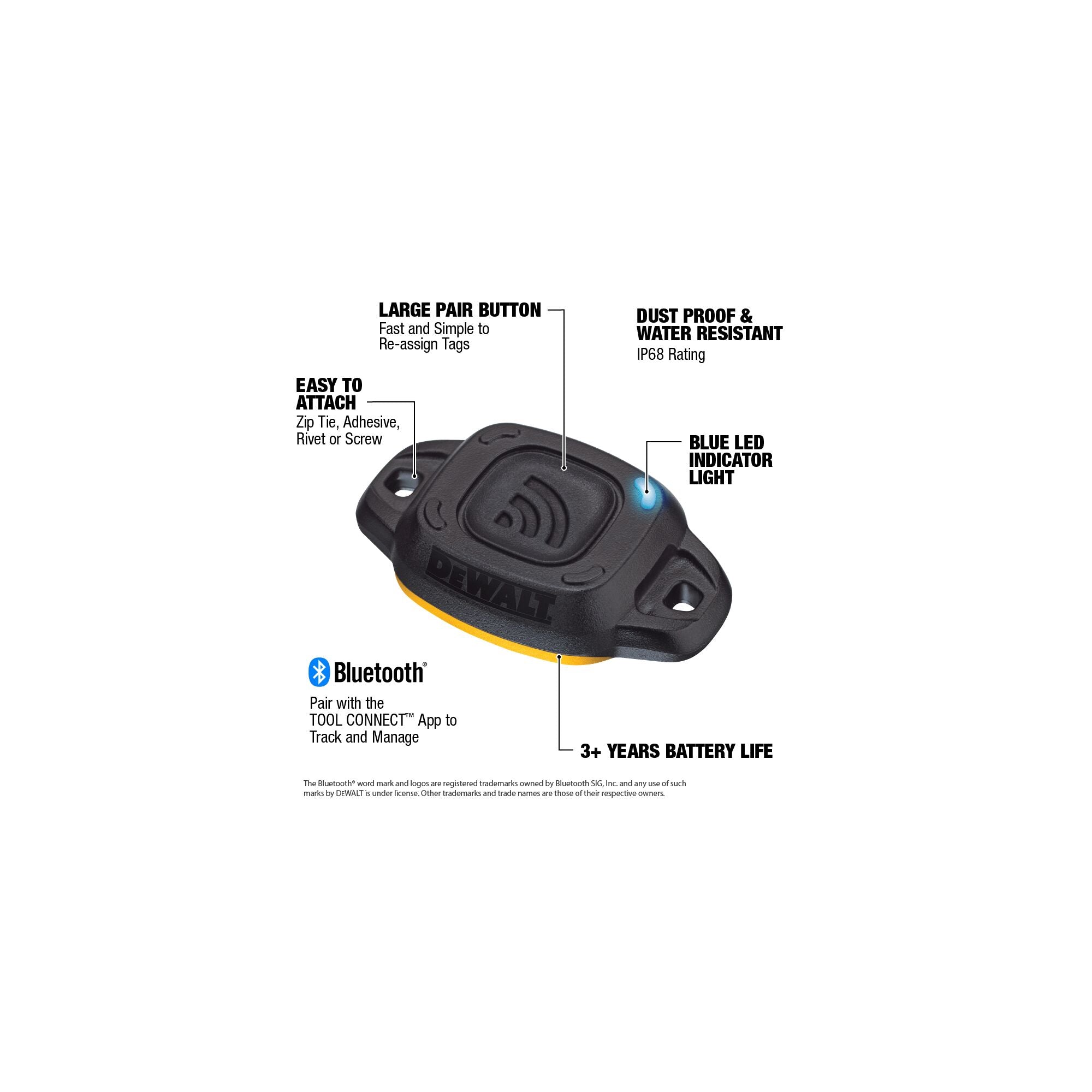 DEWALT DCE041, Tool Connect Tag (Single)