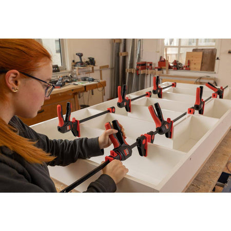 BESSEY EHKL360-12-SET, Trigger Clamps, One‑hand Bar Clamps With 360 Degree Rotating Handle  4 X 12"