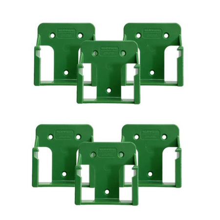 StealthMounts BM-MHH18-GRN-6, Metabo HPT Hitachi Hikoki Battery Mounts (6 Pack) - Green