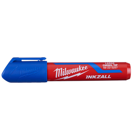 Milwaukee 48-22-3257, INKZALL Large Chisel Tip Blue Marker