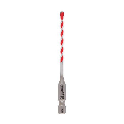 Milwaukee 48-20-9000, 1/8'' x 2'' x 3-1/2'' SHOCKWAVE Carbide Hammer Drill Bit