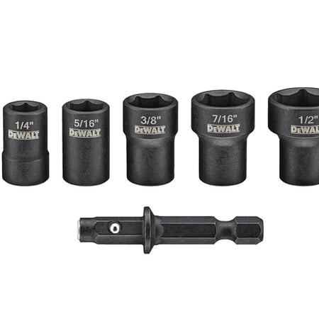 DEWALT DWADND-5, 5PC DETACHABLE NUT DRIVER SE