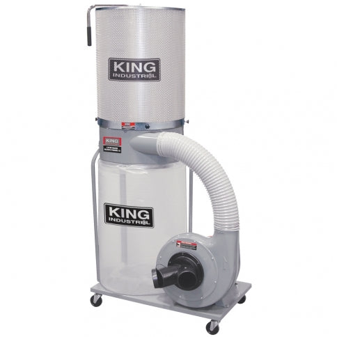KING Canada KC-3109C/KDCF-3500, 1,200 CFM / 2 HP dust collector with canister filter