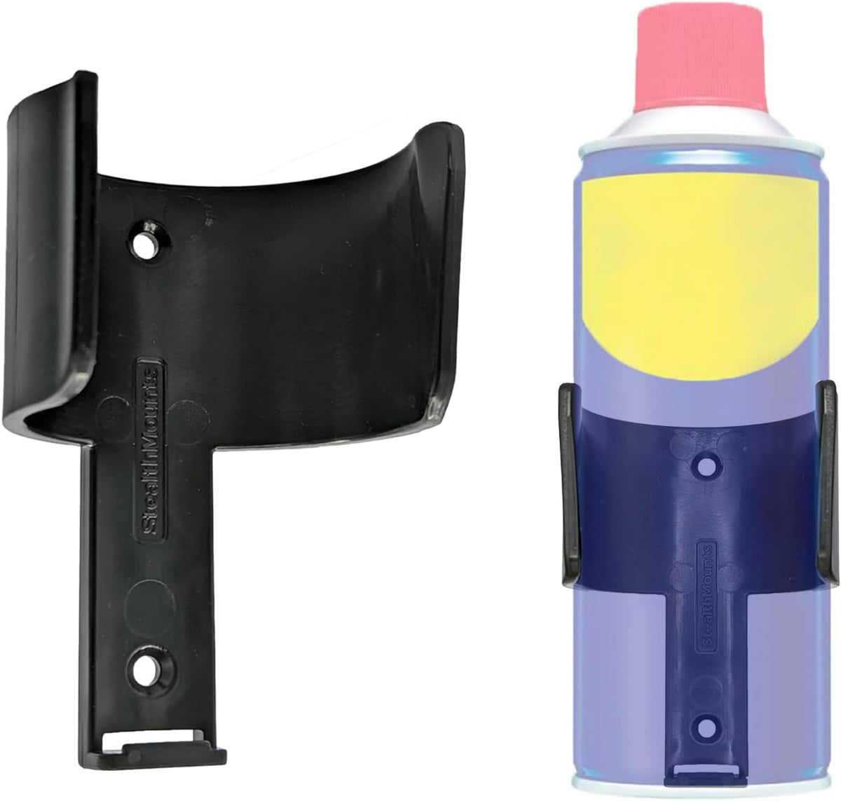 StealthMounts OM-CAN-BLK-2LF, Aerosol Can Holder