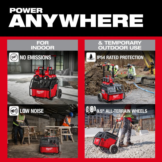 Milwaukee 3300R, ROLL-ON™ 7200W/3600W 2.5kWh Power Supply