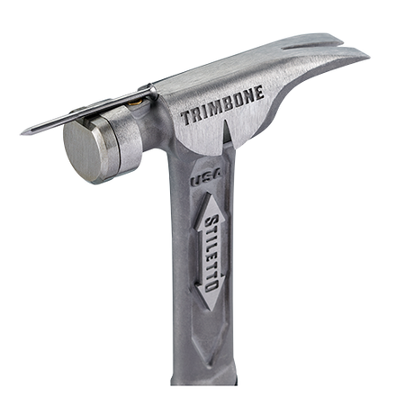 Stiletto TRMB-RS, TRIMBONE Titanium Finish Hammer Replacement Smooth Face