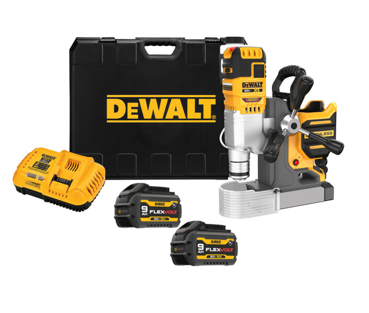 DEWALT DCD1624GX2, 20V Max XR Brushless Cordless 2 Inch Magnetic Drill Press Kit
