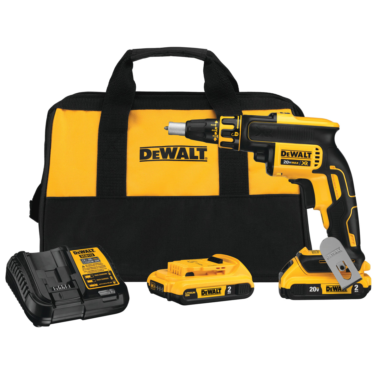 DEWALT DCF620D2, 20V MAX XR Li-Ion Brushless Screwgun Kit (2.0 Ah)