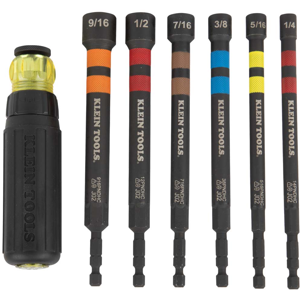 Klein Tools 32950, Hollow Magnetic Color-Coded Ratcheting Power