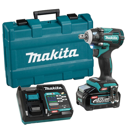Makita TW005GM102, XGT 40V (4.0 Ah) MAX Li-Ion Brushless 1/2” Impact Wrench Kit