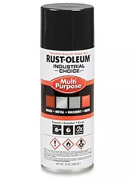 Rust-Oleum 1679830V, Industrial Spray Paint - Gloss Black