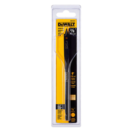 DEWALT DW1572, 3/8'' x 6'' Heavy Duty Spade Bit