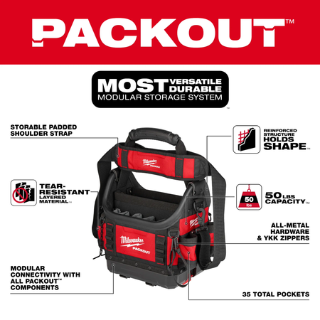 Milwaukee 48-22-8311, PACKOUT™ 10” Structured Tote