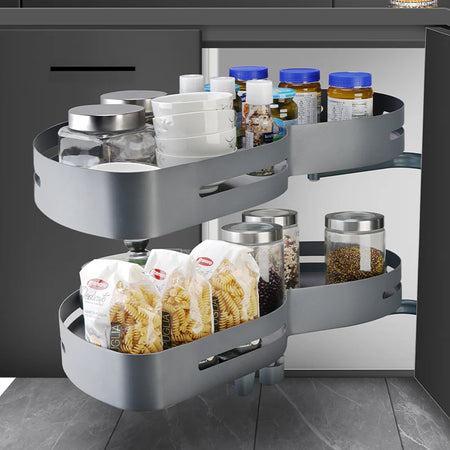 Eurofit WLM-B003L, Peanut Shape Blind Corner (Left Swing in White Color)