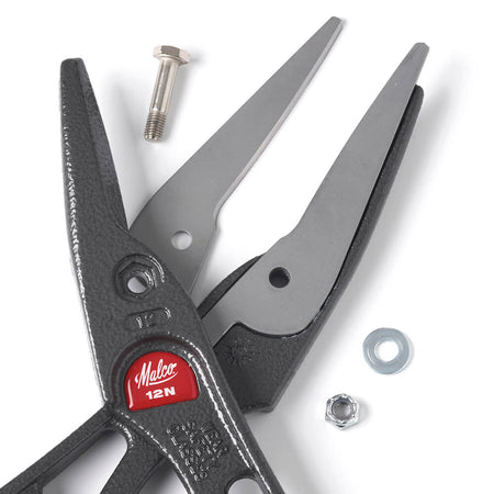 Malco MC12NG, Andy Aluminum Handled Snips with Comfort Grip Combination Cut 12"